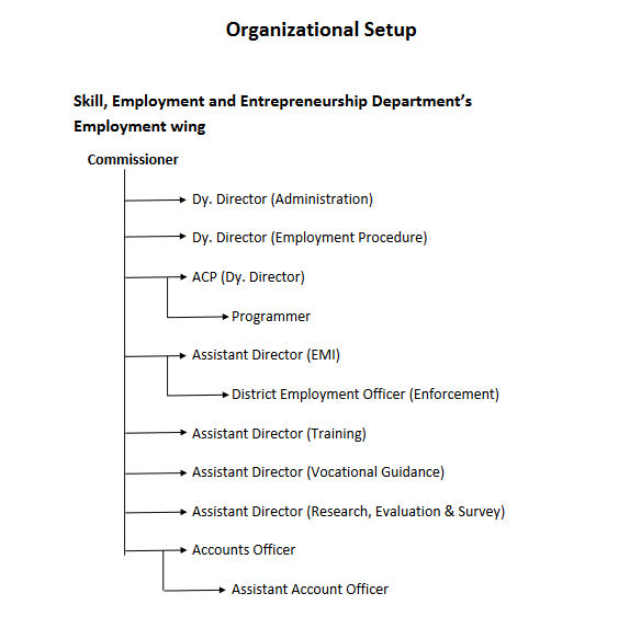 Employment Department Orgnaization Structure