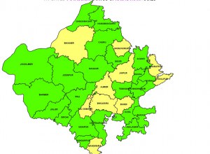 rajasthan district map