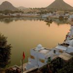 View of Puhskar Town in Evening