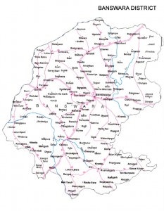 Banswara District Road Map