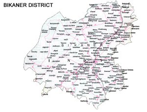 Bikaner District Road Map