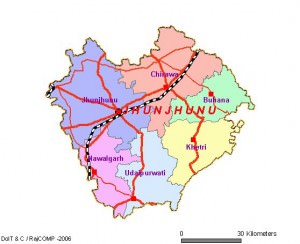 Jhunjhunu District Map