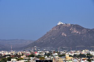 Monsoon Palace at top