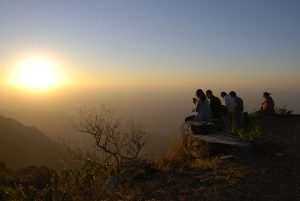 Tourists at Mount Abu Sunset Point