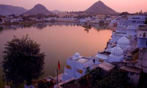 A view of Pushkar Lake in Rajasthan