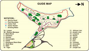 Sajjangarh Biological Park Guide Map