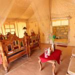 Inside Deluxe Swiss Tents